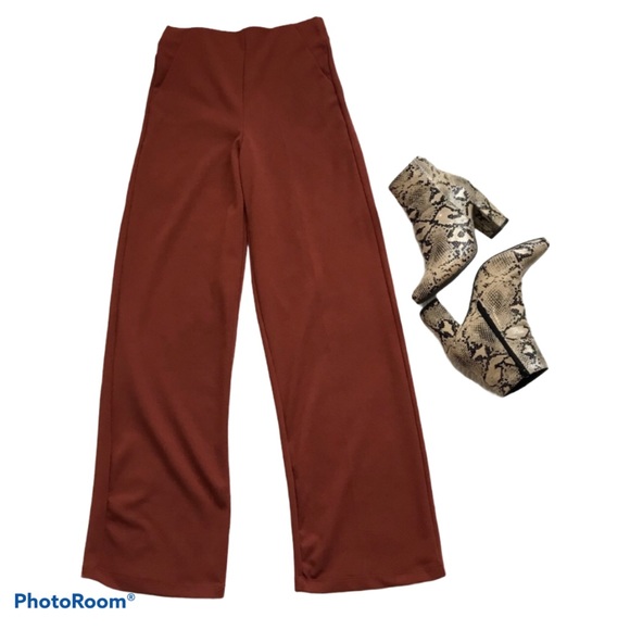 COPY - WIDE LEG PULL-ON PANT (NEW WITHOUT TAG) PAPRIKA - Picture 2 of 6